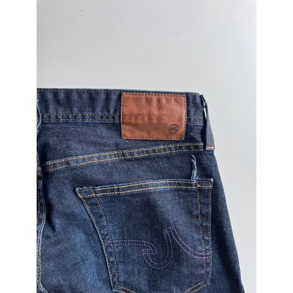 ADRIANO GOLDSCHMIED Matchstick Dark Indigo Stretch Slim Straight Jeans, Size 32 - Picture 6 of 11